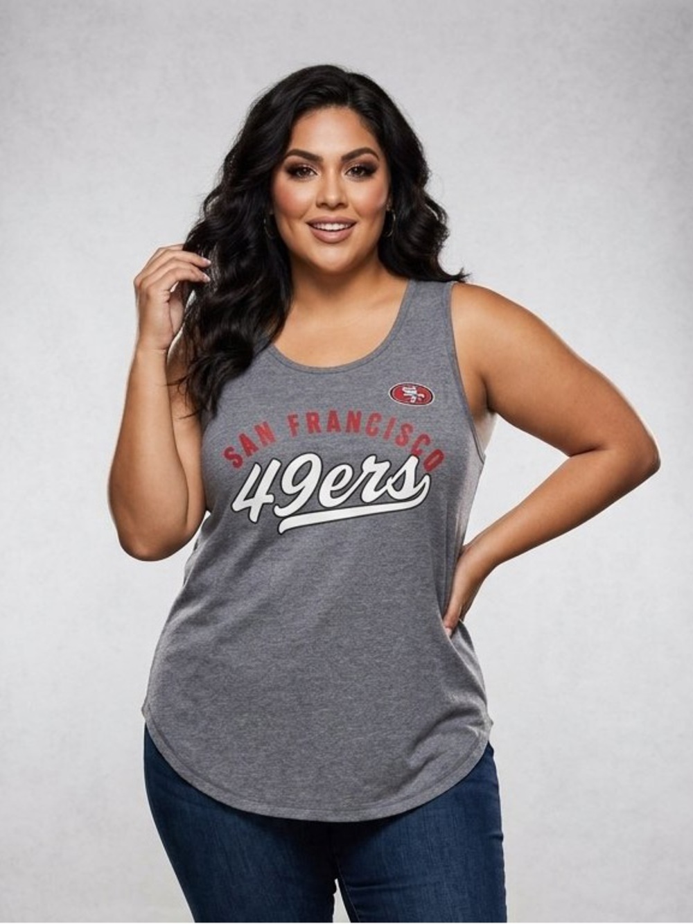 Fanatics San Francisco 49ers Tank Top Heather Gray Size XXL